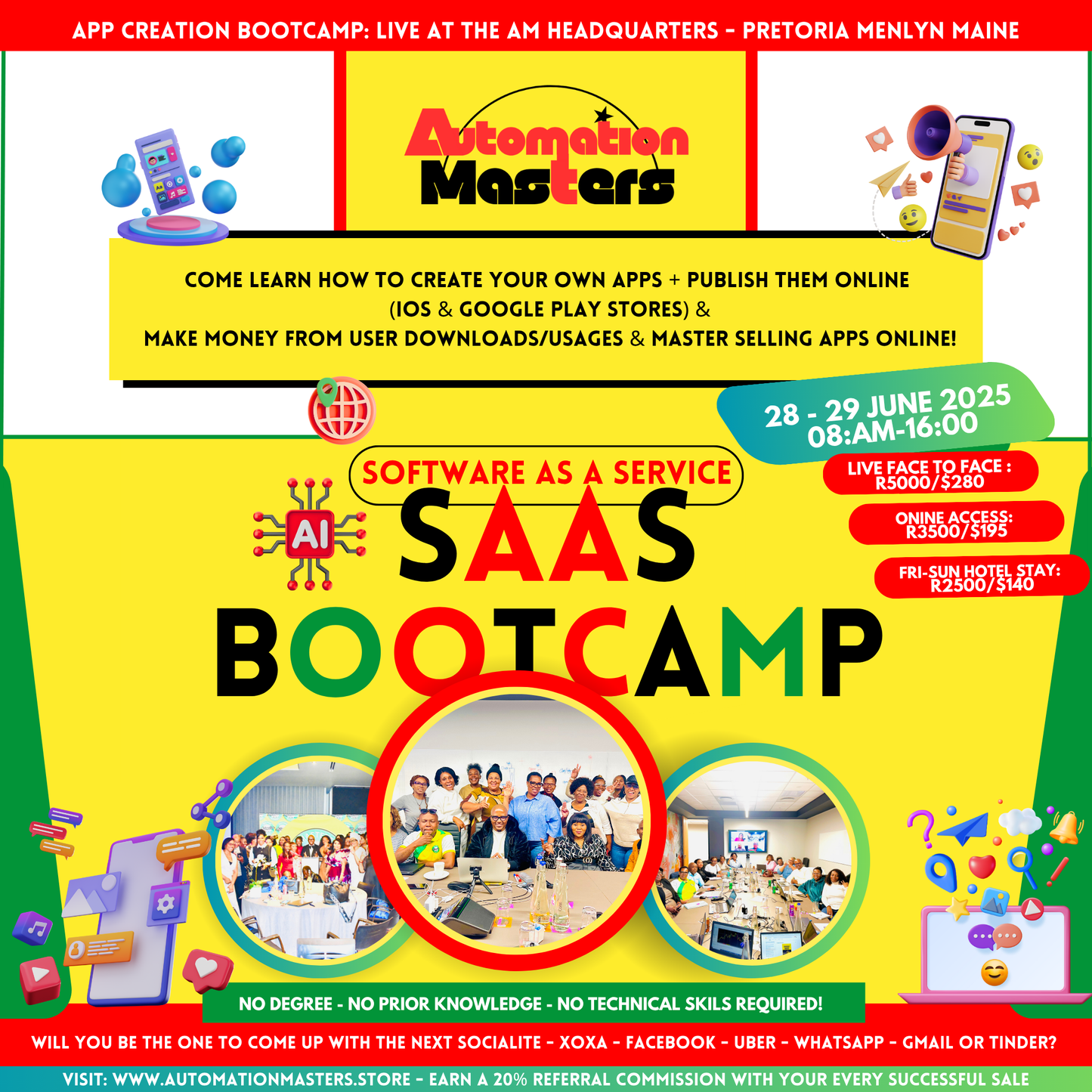 App Creation BootCamp Bootcamp - AI Software As A Service (SAAS)